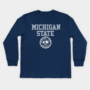 The Evil Dead Linda Michigan State University Kids Long Sleeve T-Shirt